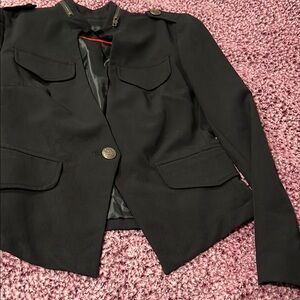 Women's Black Military Style Jacket